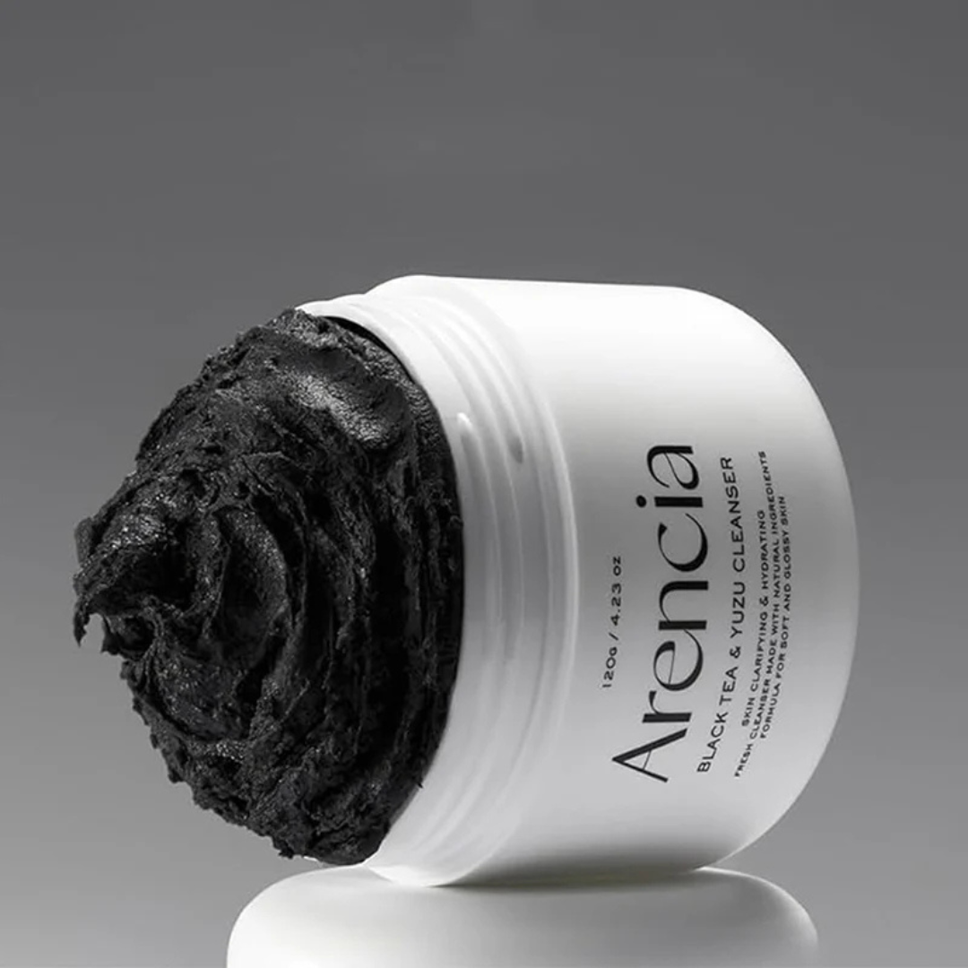 Arencia Black Tea Yuzu Rice Mochi Cleanser – Gentle Hydrating Facial Cleanser