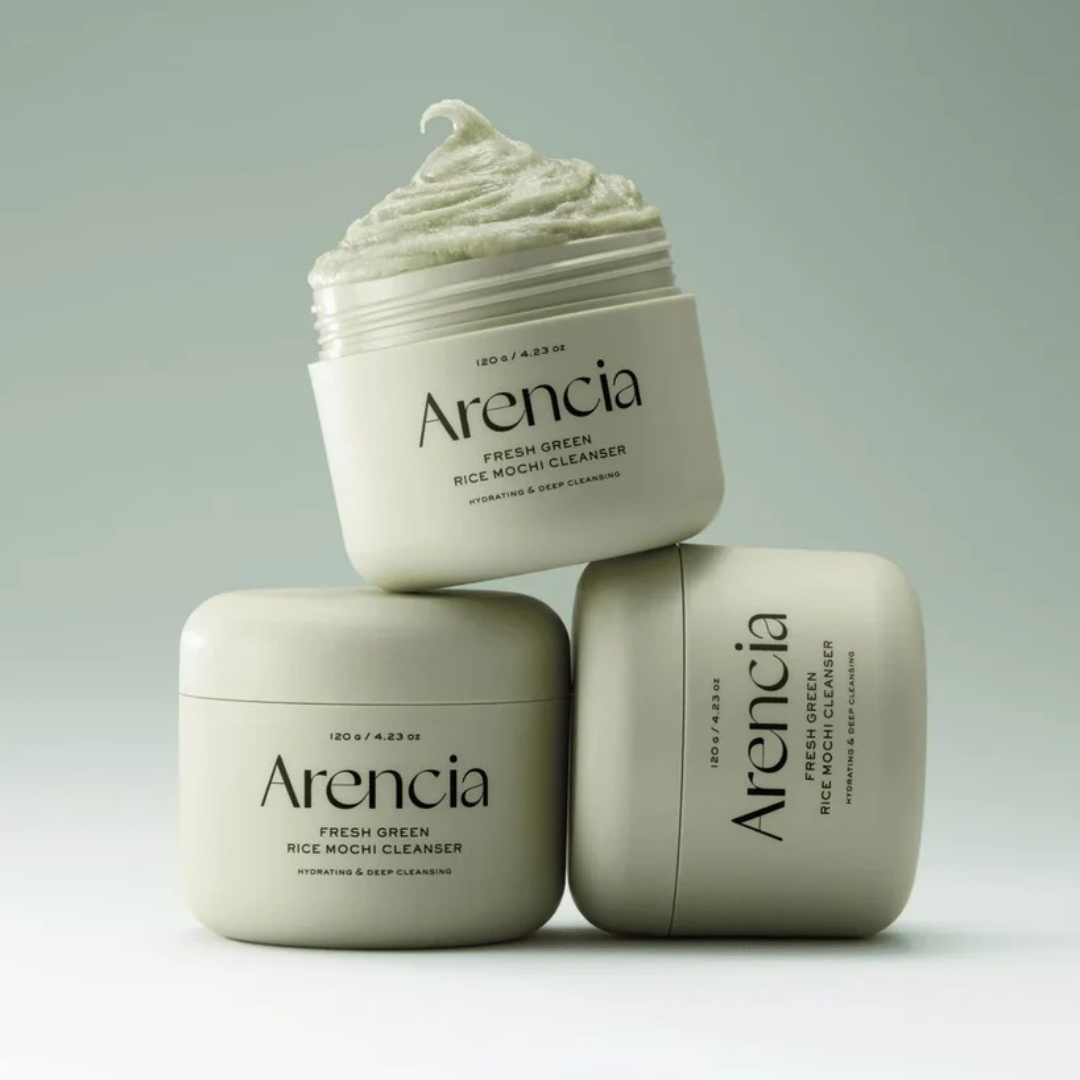 Arencia Fresh Green Rice Mochi Cleanser – Gentle Purifying & Hydrating Facial Cleanser