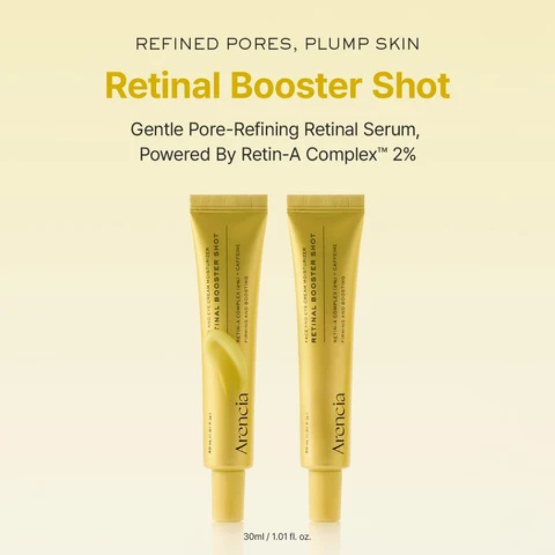 Arencia Retinal Booster Shot 30ml – Advanced Retinal Serum for Fine Lines, Pores & Skin Texture