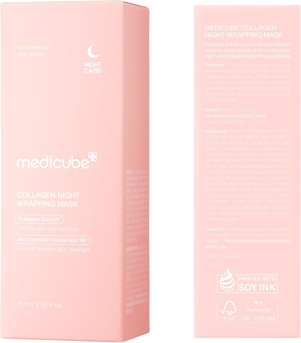 medicube - Collagen Overnight Wrapping Peel Off Facial Mask (75ml / 2.53 fl.oz)