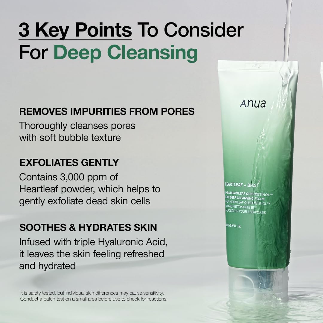 ANUA - Heartleaf Quercetinol Pore Deep Cleansing Foam (150ml)