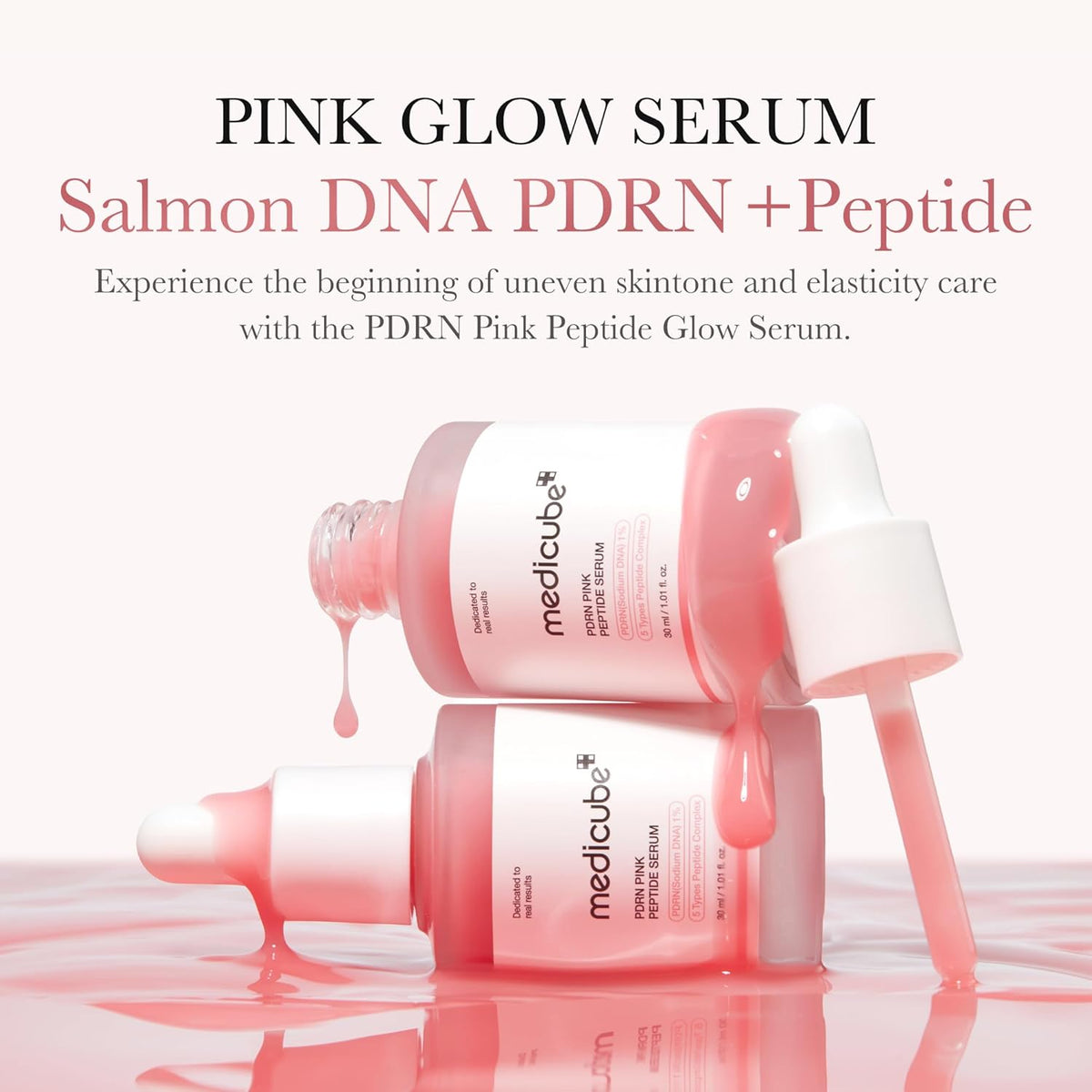 medicube - PDRN Pink Peptide Serum (30ml) | Salmon DNA Glow & Elasticity