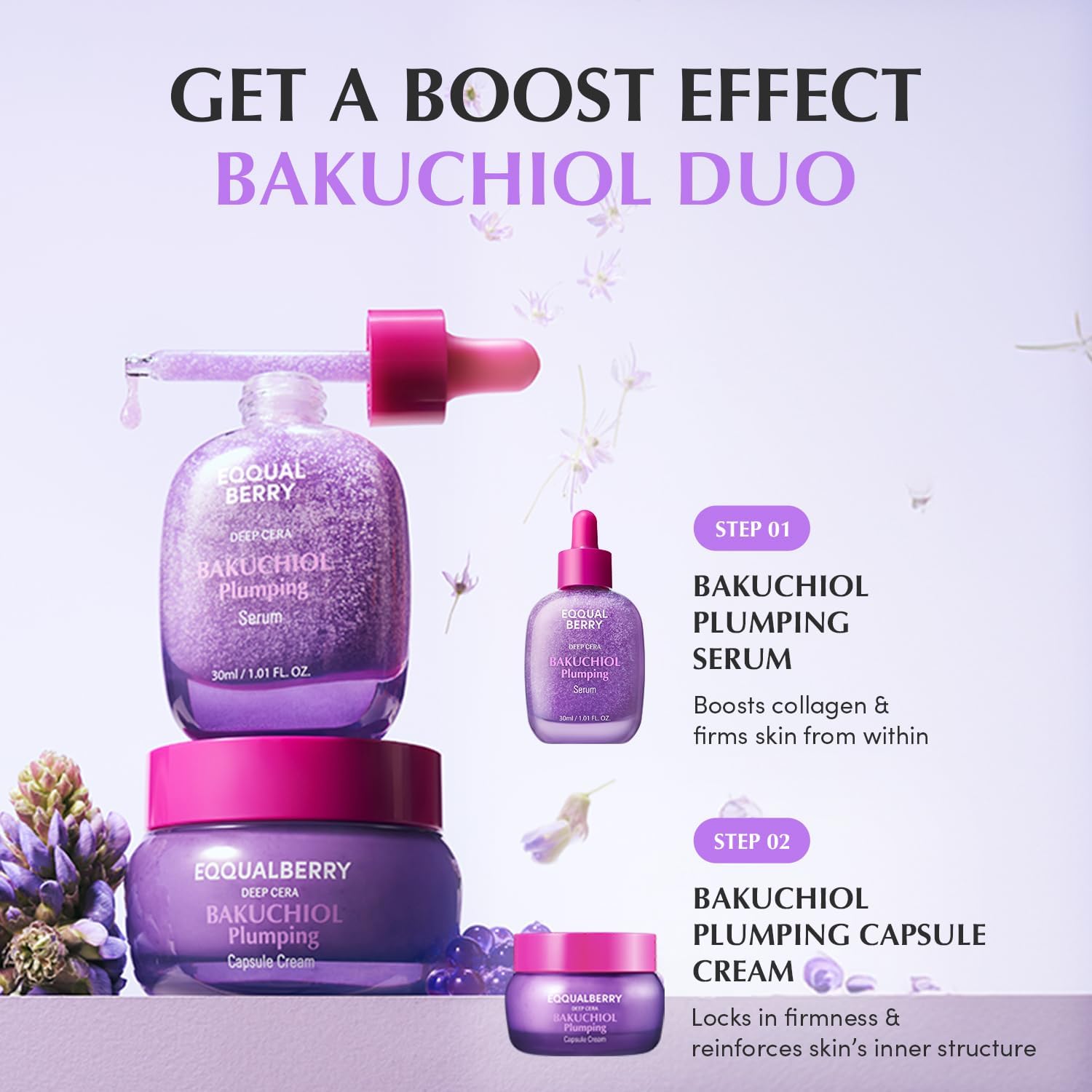 EQQUALBERRY - Bakuchiol Plumping Serum (30ml)
