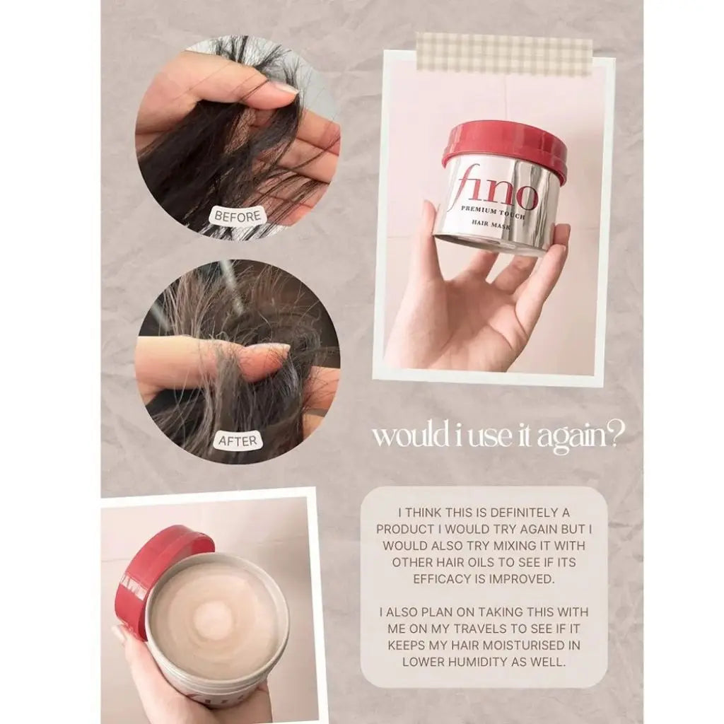 Shiseido - Fino Premium Touch Hair Mask (230g) | Deep Hydration & Repair