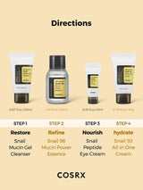 All About Snail Trial Kit 4pcs - Cosrx