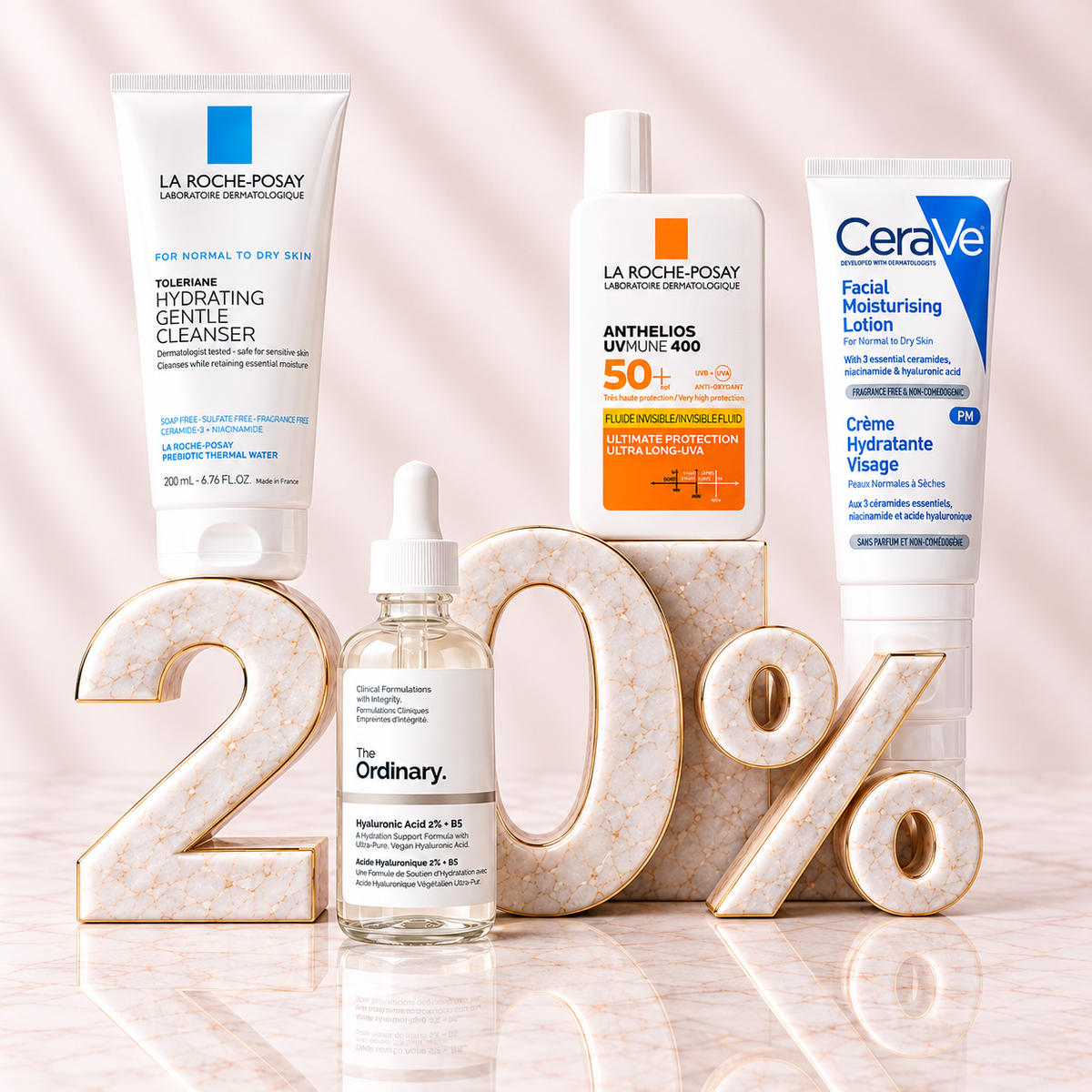 The Ultimate Daily Skincare Routine – 4-Piece Hydration & Protection Set | 20% OFF