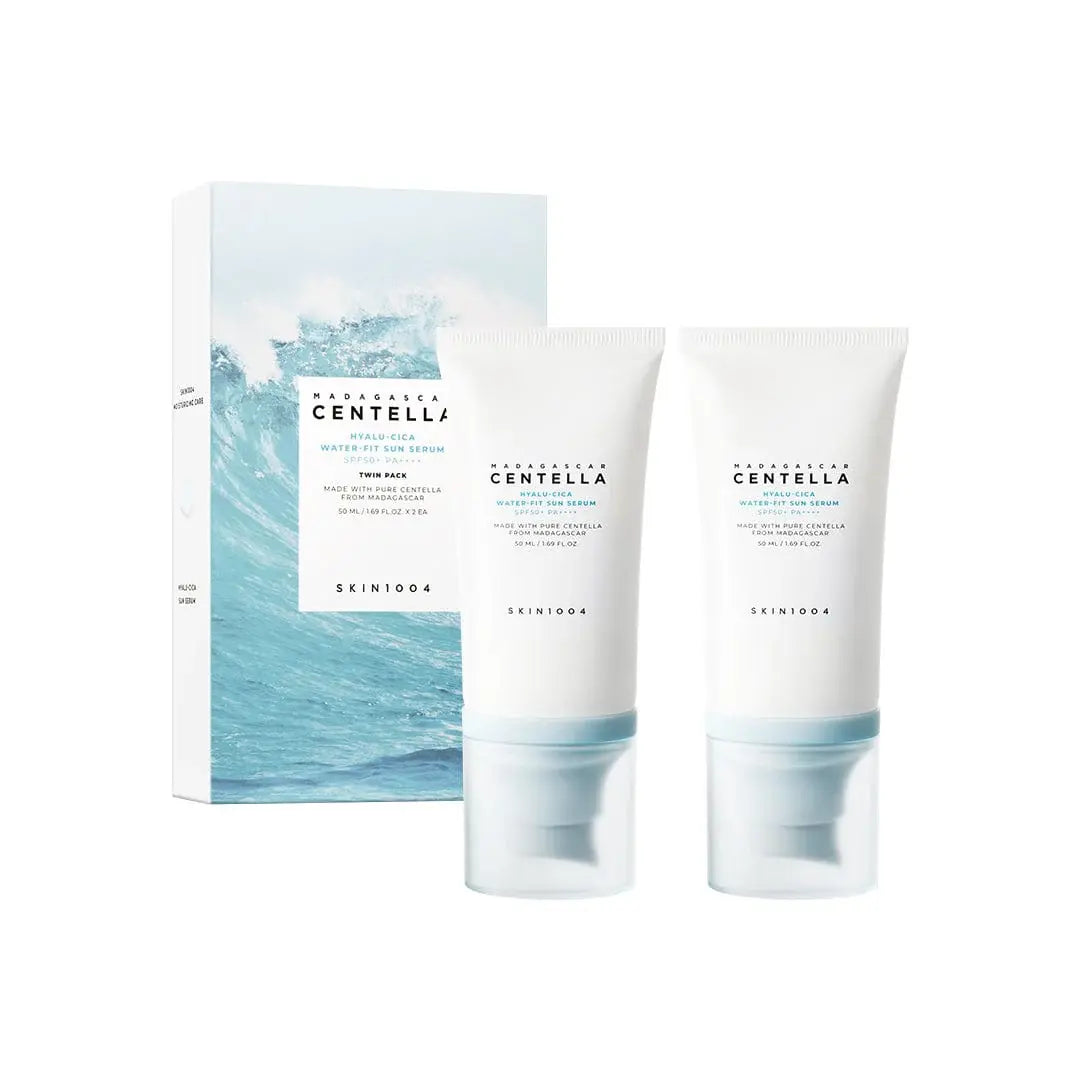 Skin 1004 Madagascar Centella Hyalu Cica Water Fit Sun Serum Twin Pack 50ml